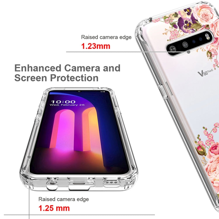 For LG V60 ThinQ 5G PC+TPU Transparent Painted Phone Case