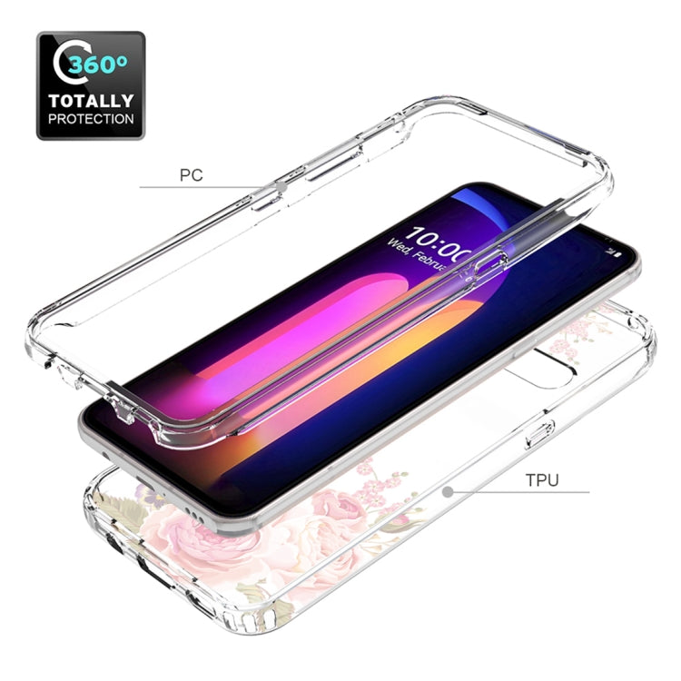 For LG V60 ThinQ 5G PC+TPU Transparent Painted Phone Case