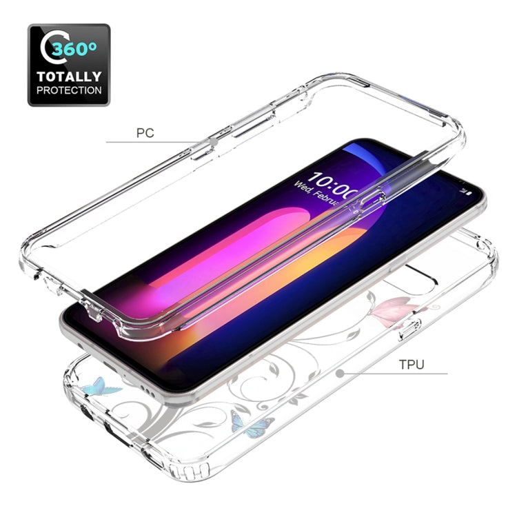 For LG V60 ThinQ 5G PC+TPU Transparent Painted Phone Case