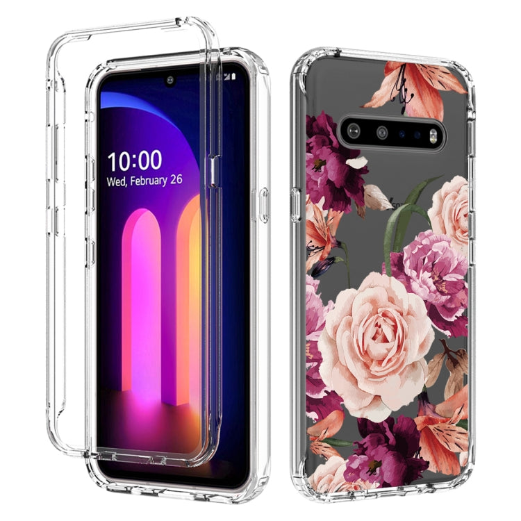 For LG V60 ThinQ 5G PC+TPU Transparent Painted Phone Case
