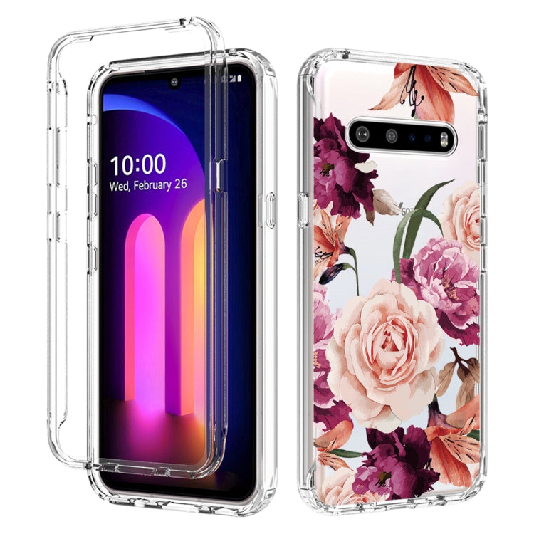 For LG V60 ThinQ 5G PC+TPU Transparent Painted Phone Case