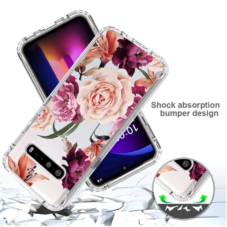 For LG V60 ThinQ 5G PC+TPU Transparent Painted Phone Case