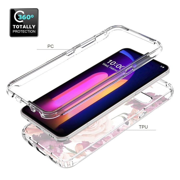 For LG V60 ThinQ 5G PC+TPU Transparent Painted Phone Case