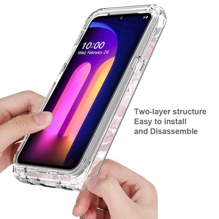 For LG V60 ThinQ 5G PC+TPU Transparent Painted Phone Case