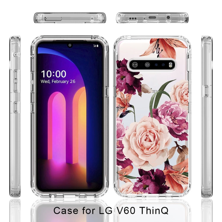 For LG V60 ThinQ 5G PC+TPU Transparent Painted Phone Case