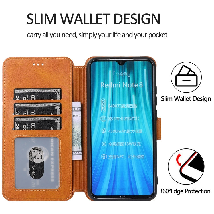 For Xiaomi Redmi Note 8 Shockproof PU + TPU Leather Phone Case