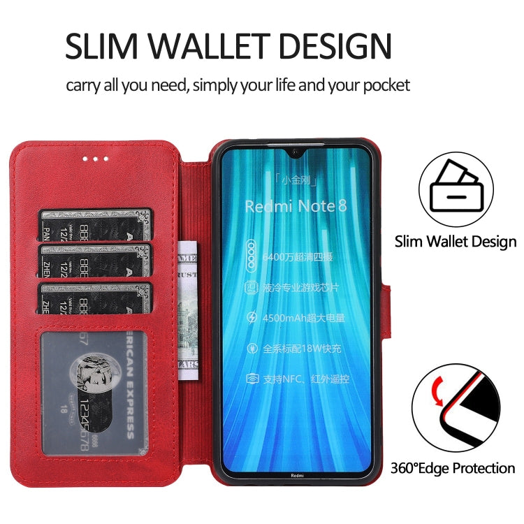 For Xiaomi Redmi Note 8 Shockproof PU + TPU Leather Phone Case