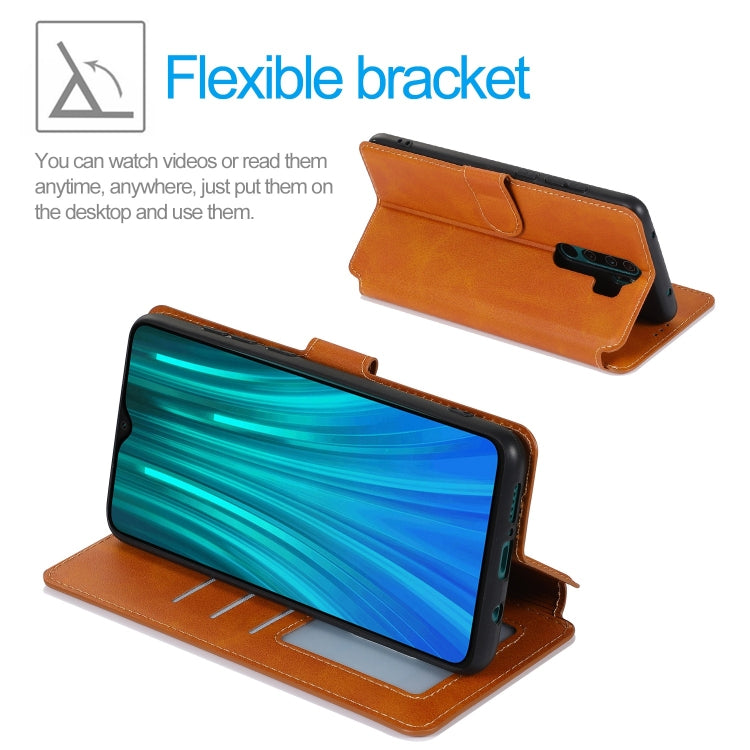 For Xiaomi Redmi Note 8 Pro Shockproof PU + TPU Leather Phone Case