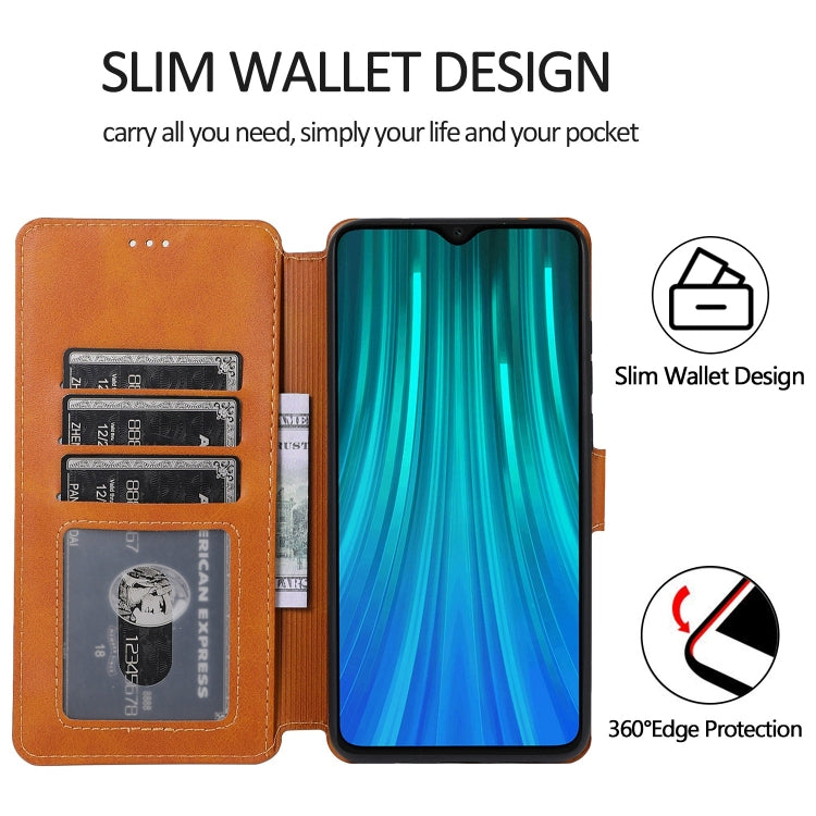 For Xiaomi Redmi Note 8 Pro Shockproof PU + TPU Leather Phone Case