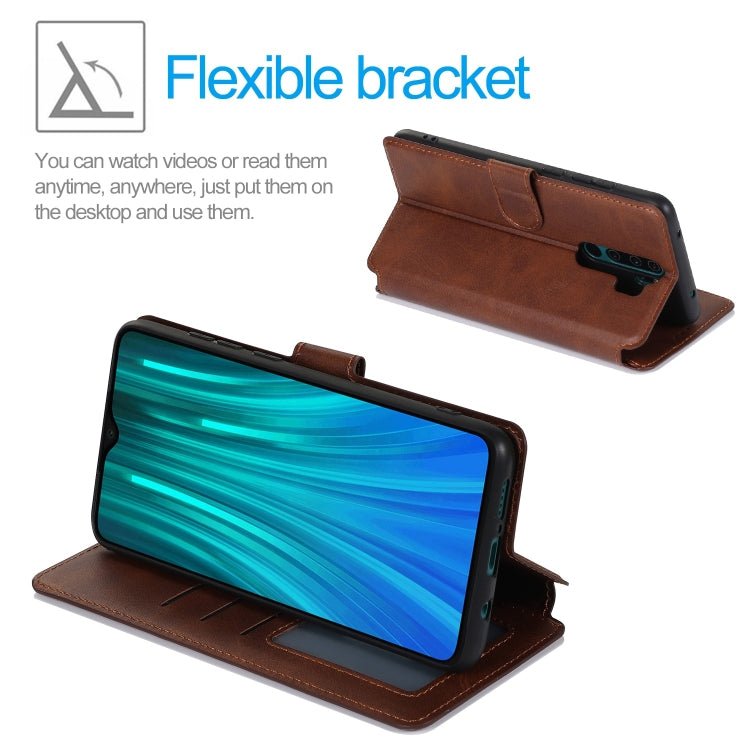 For Xiaomi Redmi Note 8 Pro Shockproof PU + TPU Leather Phone Case