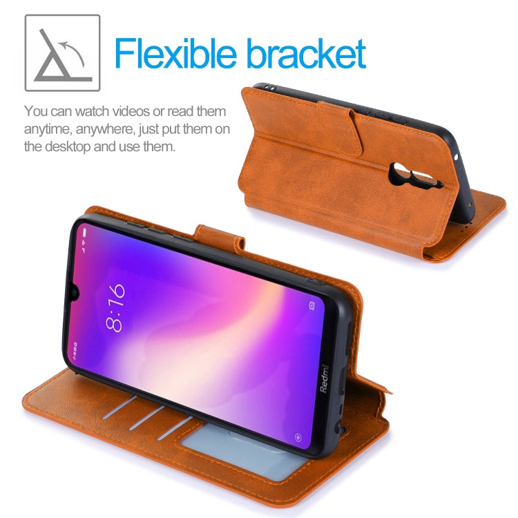 For Xiaomi Redmi 8 Shockproof PU + TPU Leather Phone Case