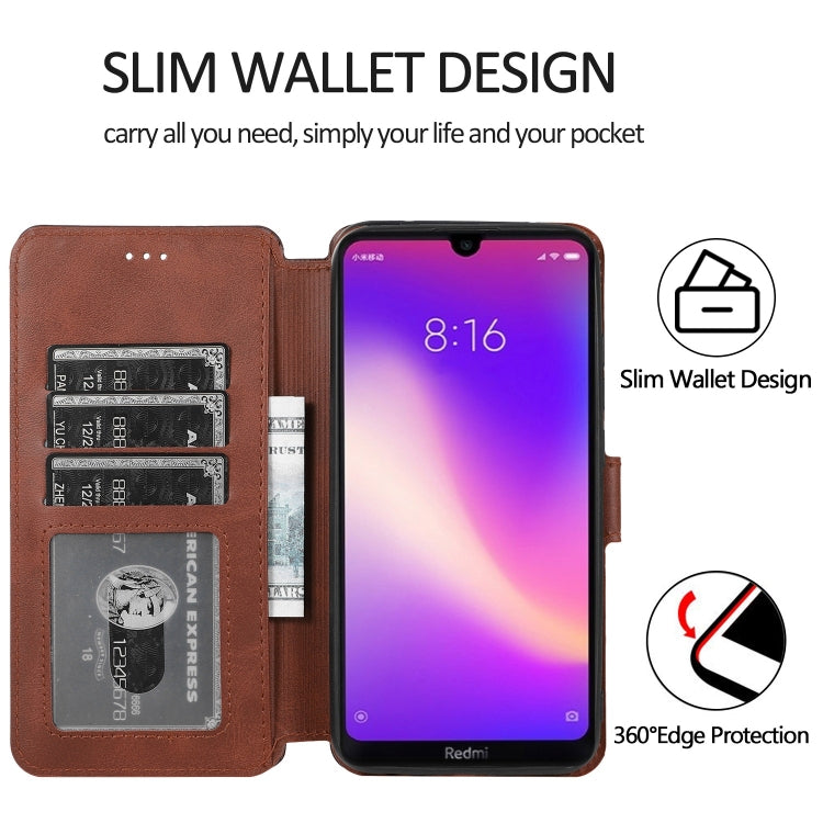 For Xiaomi Redmi 8 Shockproof PU + TPU Leather Phone Case