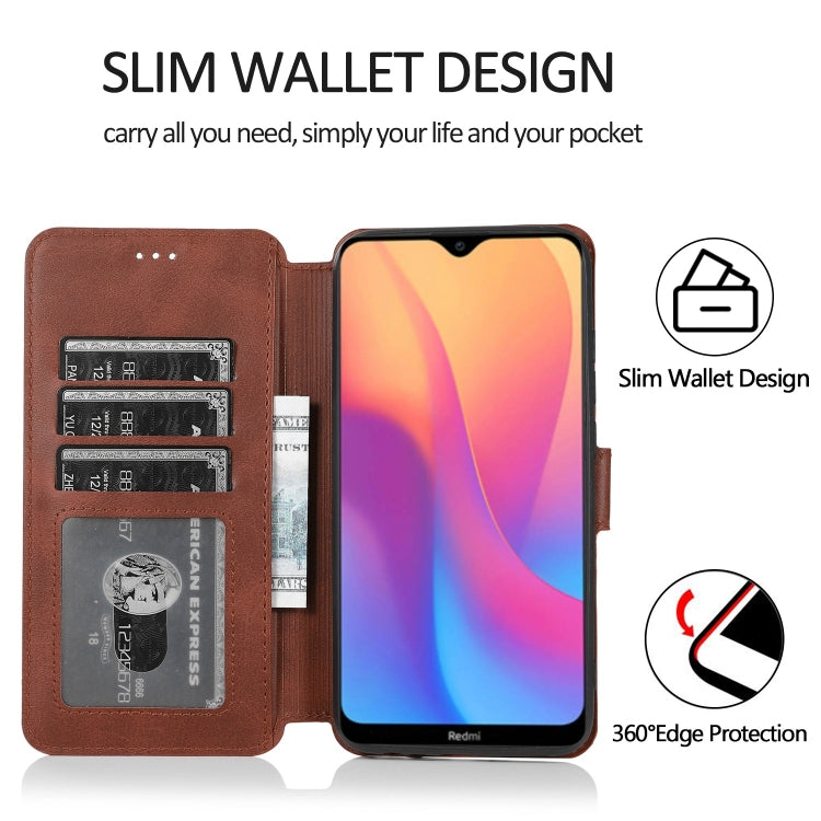 For Xiaomi Redmi 8A Shockproof PU + TPU Leather Phone Case