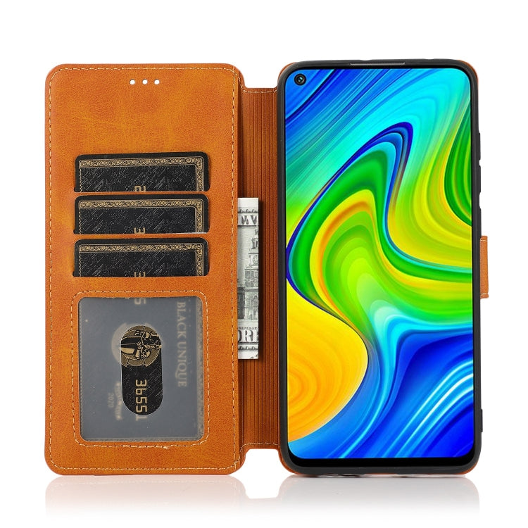 For Xiaomi Redmi Note 9 Shockproof PU + TPU Leather Phone Case