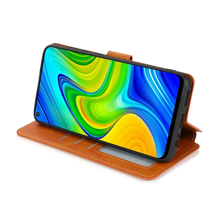 For Xiaomi Redmi Note 9 Shockproof PU + TPU Leather Phone Case