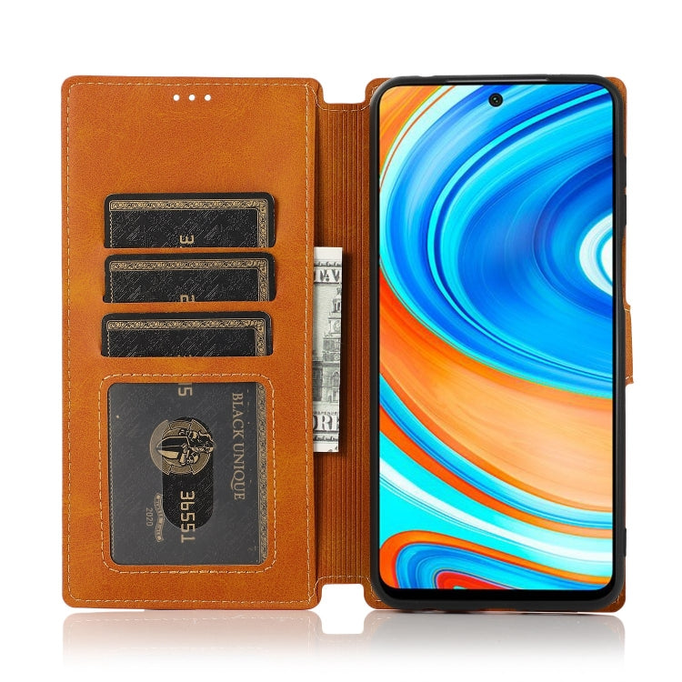 For Xiaomi Redmi Note 9 Pro Shockproof PU + TPU Leather Phone Case