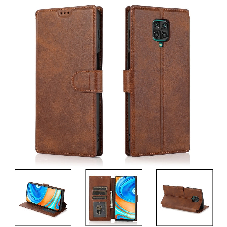 For Xiaomi Redmi Note 9 Pro Shockproof PU + TPU Leather Phone Case