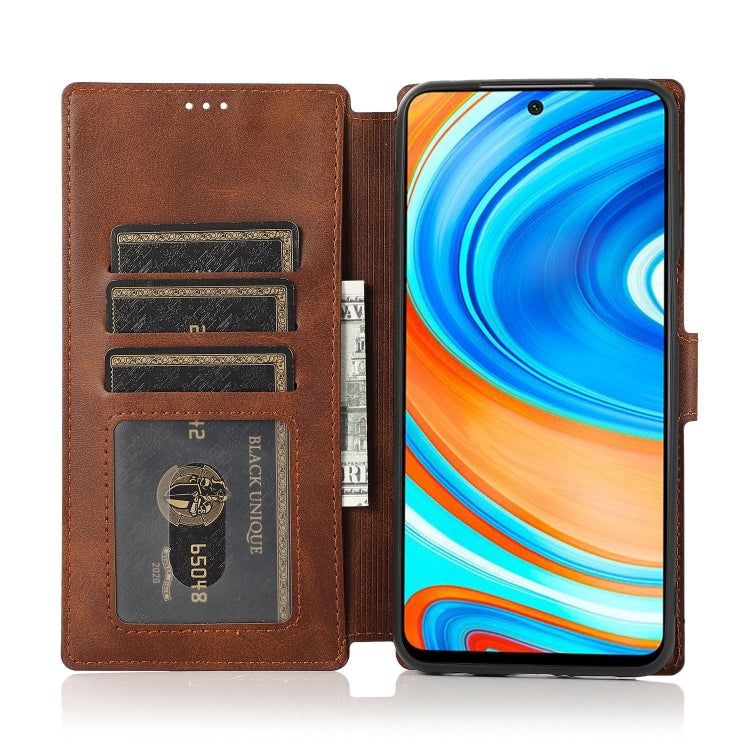 For Xiaomi Redmi Note 9 Pro Shockproof PU + TPU Leather Phone Case