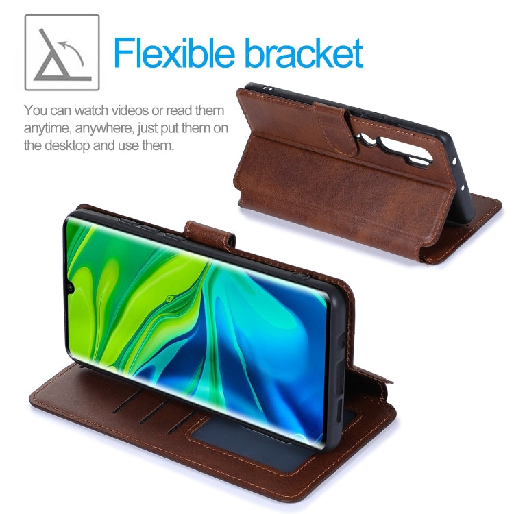 For Xiaomi Mi CC9 Pro Shockproof PU + TPU Leather Phone Case