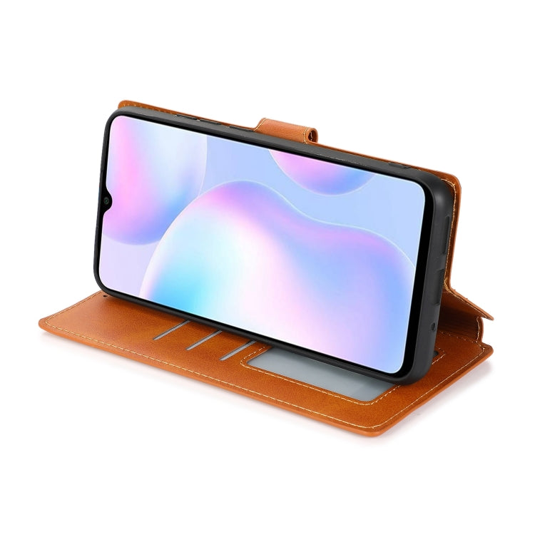 For Xiaomi Redmi 9A Shockproof PU + TPU Leather Phone Case