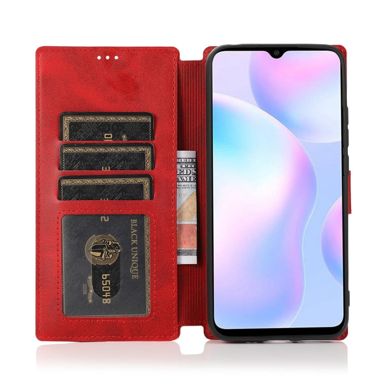 For Xiaomi Redmi 9A Shockproof PU + TPU Leather Phone Case