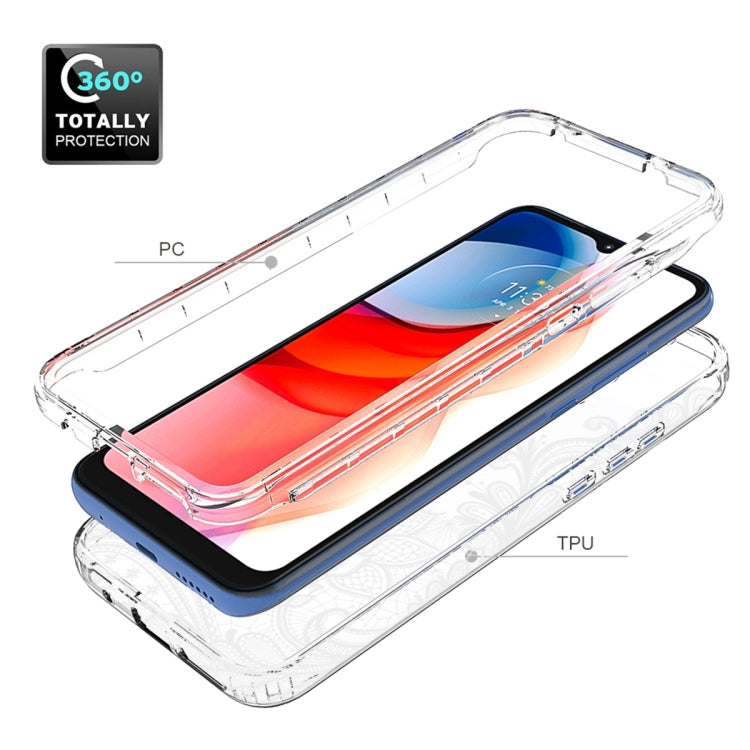 For Motorola Moto G Play PC+TPU Transparent Painted Phone Case