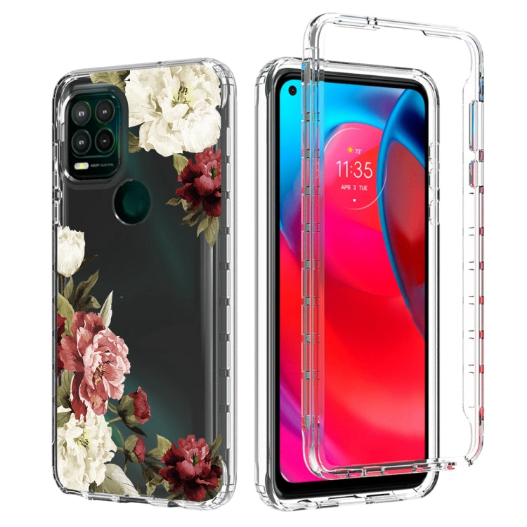 For Motorola Moto G Stylus 5G 2021 PC+TPU Transparent Painted Phone Case
