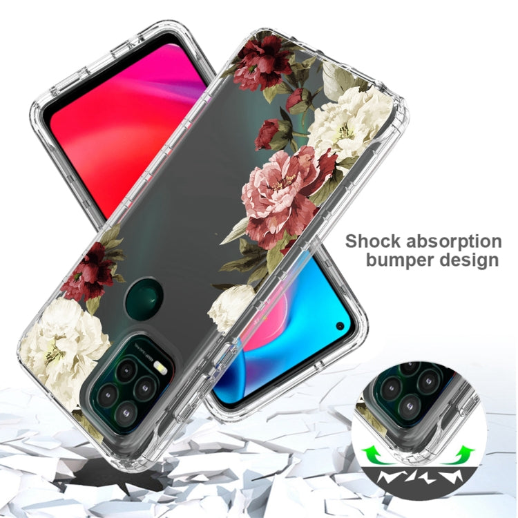 For Motorola Moto G Stylus 5G 2021 PC+TPU Transparent Painted Phone Case
