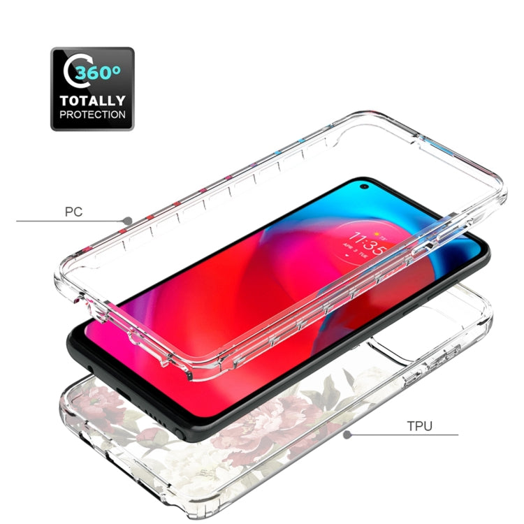 For Motorola Moto G Stylus 5G 2021 PC+TPU Transparent Painted Phone Case