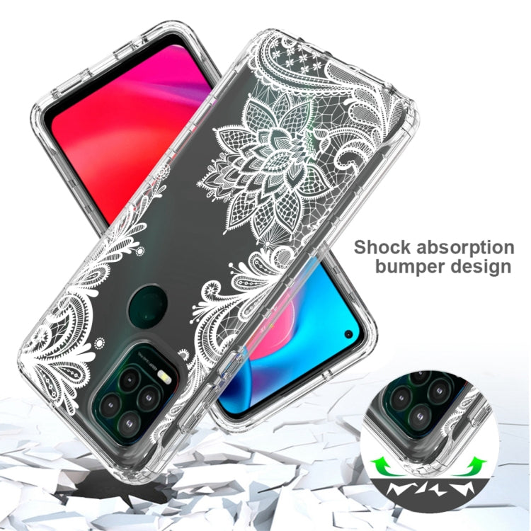 For Motorola Moto G Stylus 5G 2021 PC+TPU Transparent Painted Phone Case