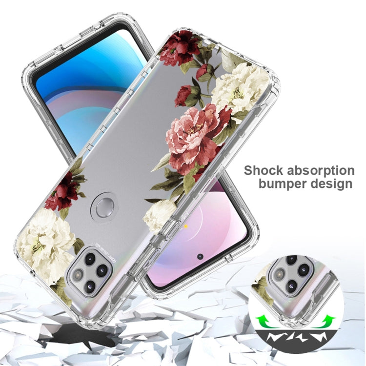 For Motorola One 5G Ace PC+TPU Transparent Painted Phone Case