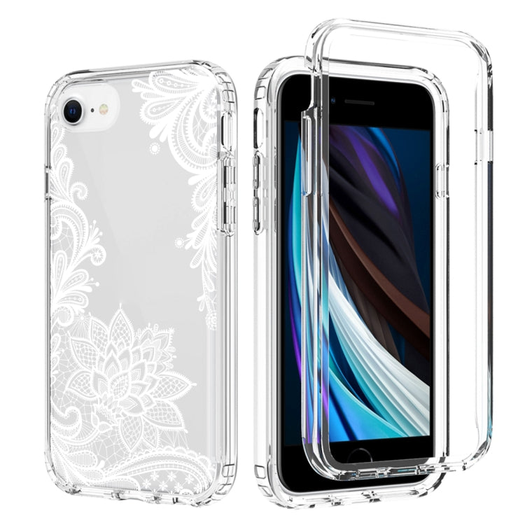 For iPhone SE 2022 / SE 2020 / 8 / 7 PC+TPU Transparent Painted Phone Case