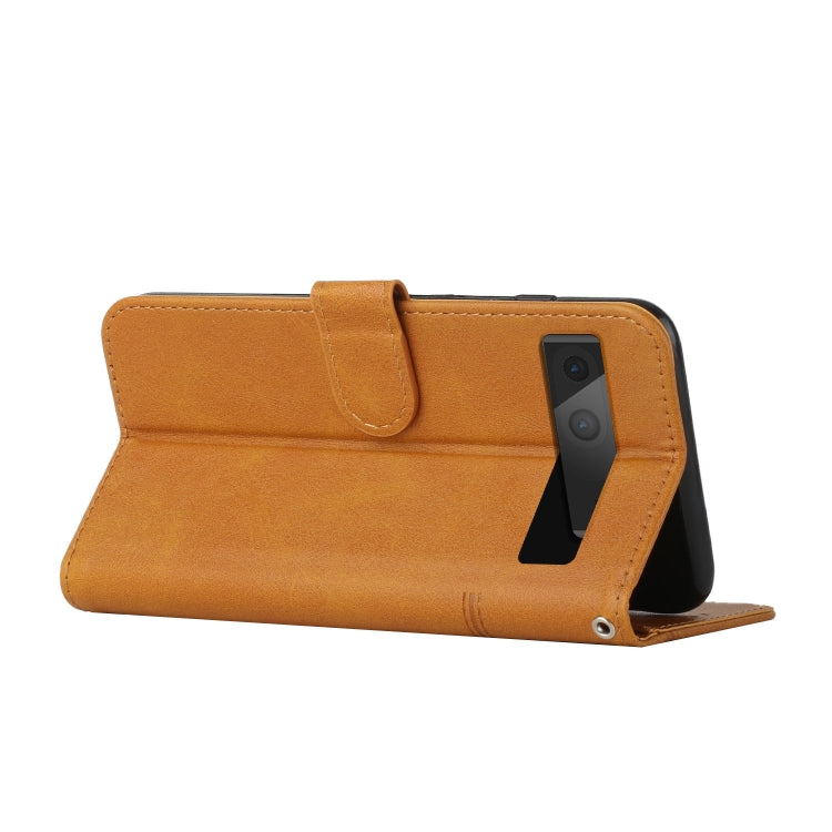 For Google Pixel 7 Stitching Calf Texture Buckle Leather Phone Case