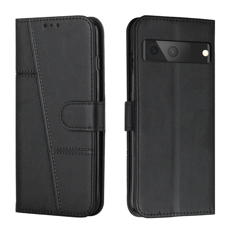 For Google Pixel 7 Stitching Calf Texture Buckle Leather Phone Case