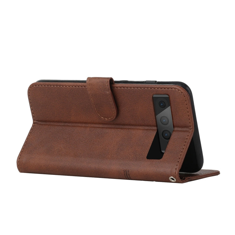 For Google Pixel 7 Pro Stitching Calf Texture Buckle Leather Phone Case