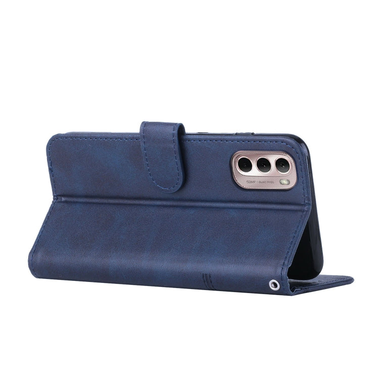 For Motorola Moto G Stylus 2022 4G Stitching Calf Texture Buckle Leather Phone Case