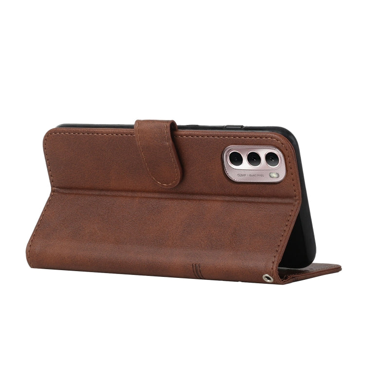 For Motorola Moto G Stylus 2022 4G Stitching Calf Texture Buckle Leather Phone Case