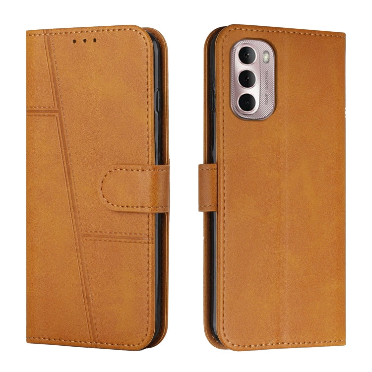 For Motorola Moto G Stylus 2022 5G Stitching Calf Texture Buckle Leather Phone Case