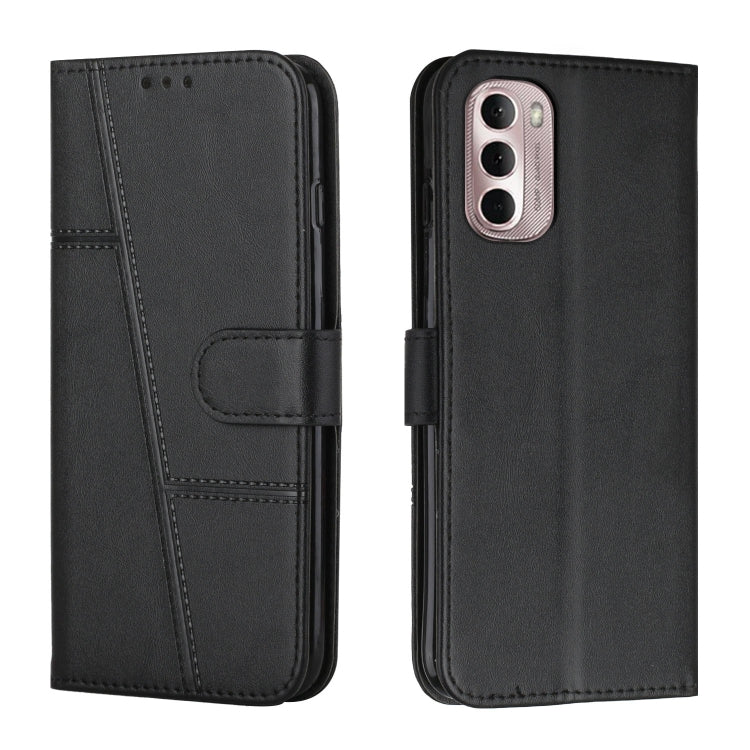 For Motorola Moto G Stylus 2022 5G Stitching Calf Texture Buckle Leather Phone Case