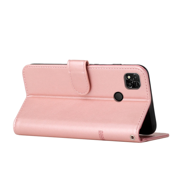 For Xiaomi Redmi 10A/Poco C31/Redmi 9C Stitching Calf Texture Buckle Leather Phone Case