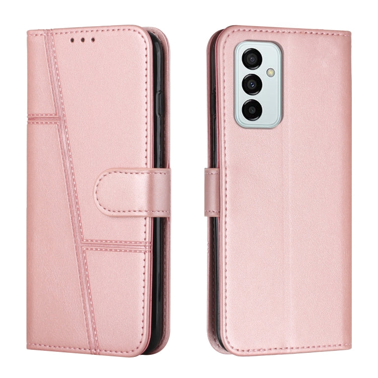 For Samsung Galaxy M23 5G/ Galaxy F23 Japan Stitching Calf Texture Buckle Leather Phone Case