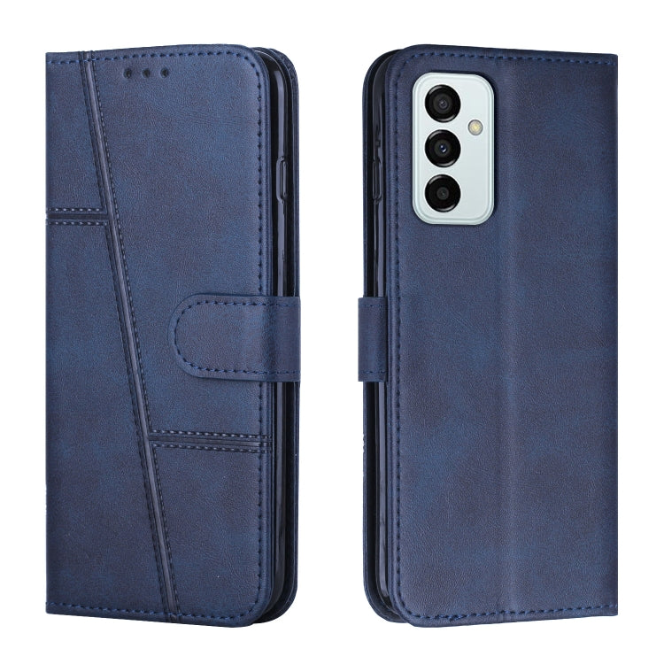 For Samsung Galaxy M23 5G/ Galaxy F23 Japan Stitching Calf Texture Buckle Leather Phone Case