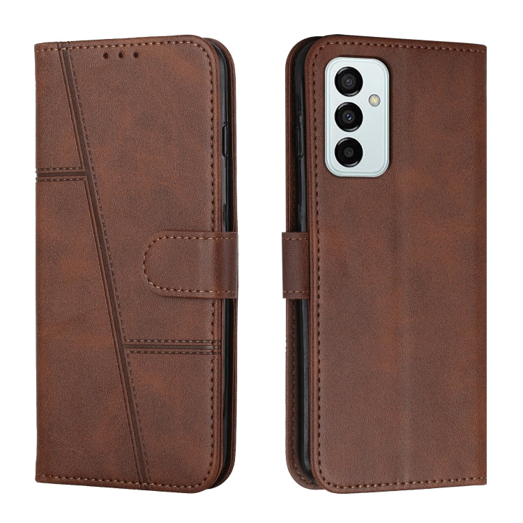 For Samsung Galaxy M23 5G/ Galaxy F23 Japan Stitching Calf Texture Buckle Leather Phone Case
