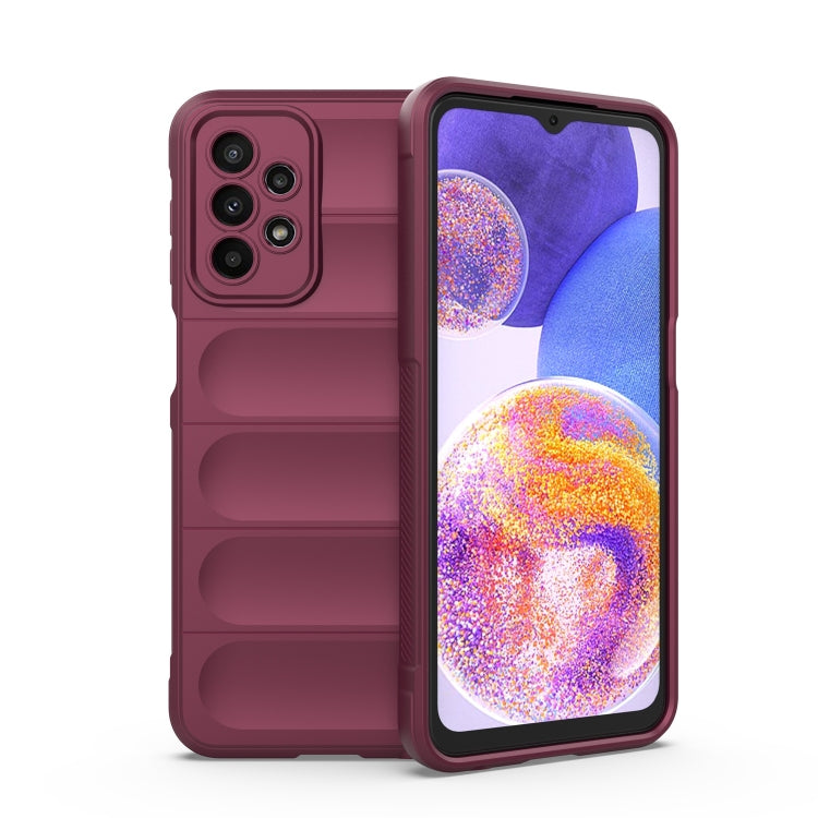 For Samsung Galaxy A23 Magic Shield TPU + Flannel Phone Case
