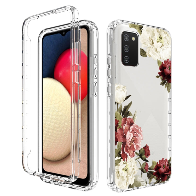 For Samsung Galaxy A02s 166mm PC+TPU Transparent Painted Phone Case