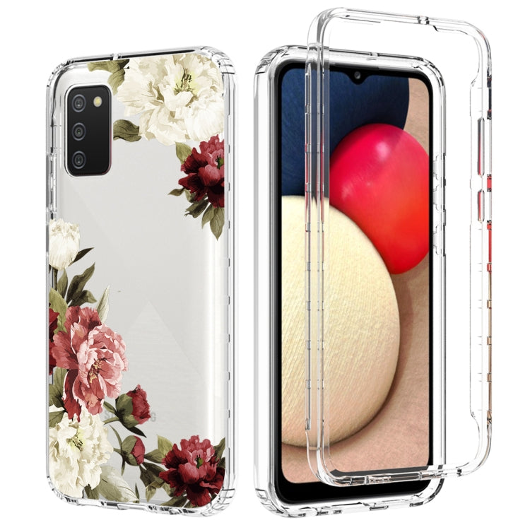 For Samsung Galaxy A02s 166mm PC+TPU Transparent Painted Phone Case