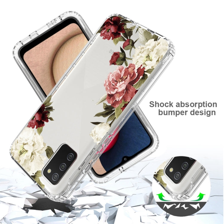 For Samsung Galaxy A02s 166mm PC+TPU Transparent Painted Phone Case