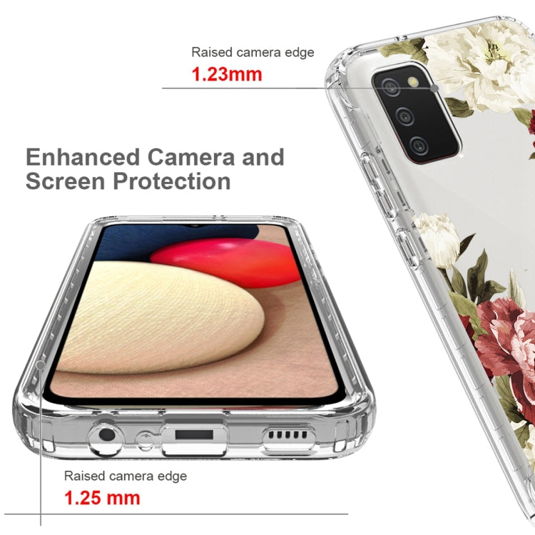 For Samsung Galaxy A02s 166mm PC+TPU Transparent Painted Phone Case