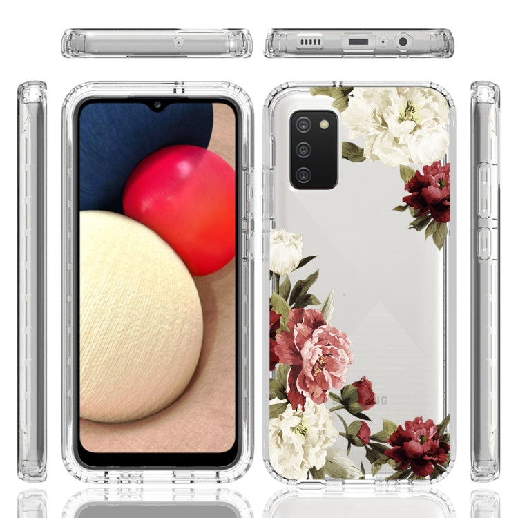 For Samsung Galaxy A02s 166mm PC+TPU Transparent Painted Phone Case