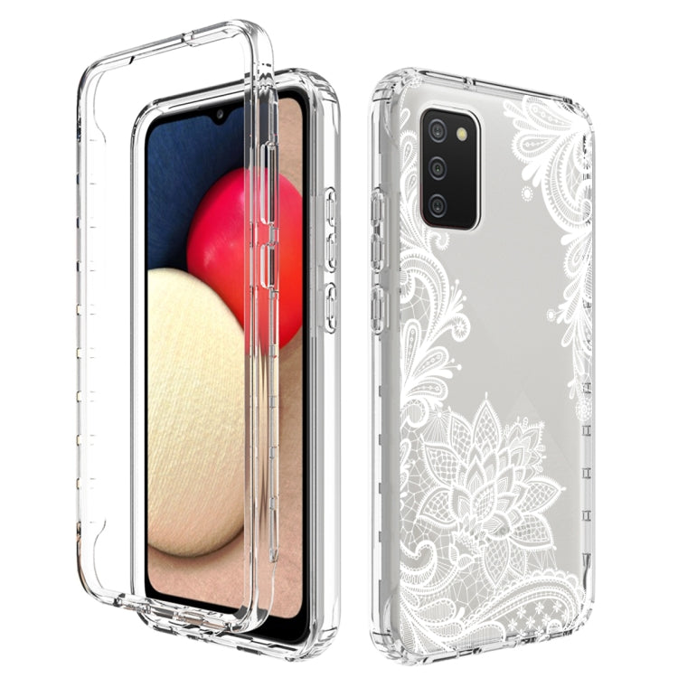 For Samsung Galaxy A02s 166mm PC+TPU Transparent Painted Phone Case